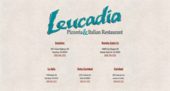 Desktop Screenshot of leucadiapizza.com